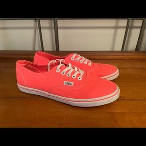 Pink/Coral Vans Size 7.5 Women’s